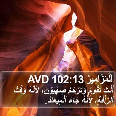 اَلْمَزَامِيرُ 102:13 AVD Bible Verse Image