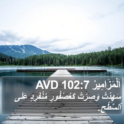 اَلْمَزَامِيرُ 102:7 AVD Bible Verse Image