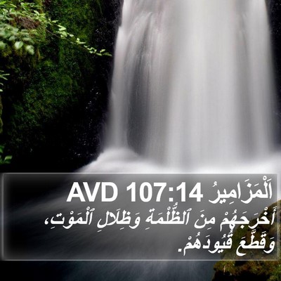 اَلْمَزَامِيرُ 107:14 AVD Bible Verse Image