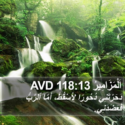 اَلْمَزَامِيرُ 118:13 AVD Bible Verse Image