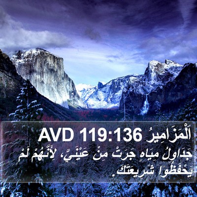اَلْمَزَامِيرُ 119:136 AVD Bible Verse Image