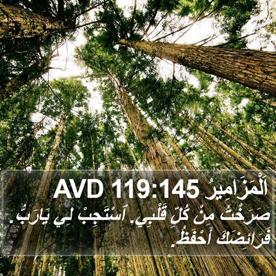 اَلْمَزَامِيرُ 119:145 AVD Bible Verse Image