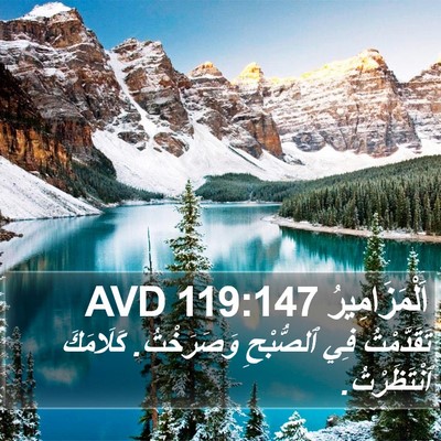 اَلْمَزَامِيرُ 119:147 AVD Bible Verse Image