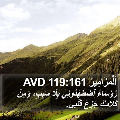 اَلْمَزَامِيرُ 119:161 AVD Bible Verse Image