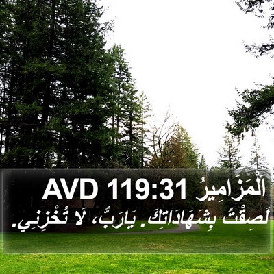 اَلْمَزَامِيرُ 119:31 AVD Bible Verse Image
