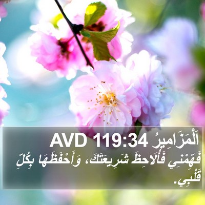 اَلْمَزَامِيرُ 119:34 AVD Bible Verse Image