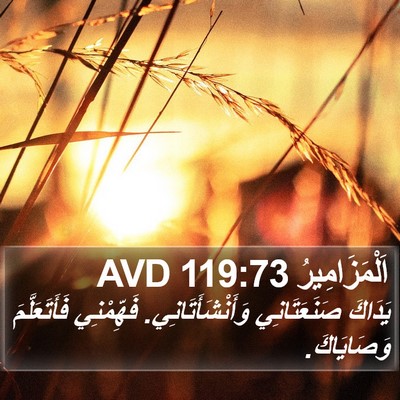 اَلْمَزَامِيرُ 119:73 AVD Bible Verse Image