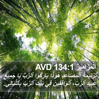 اَلْمَزَامِيرُ 134:1 AVD Bible Verse Image