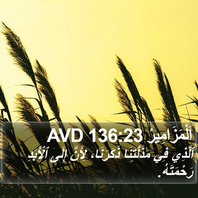 اَلْمَزَامِيرُ 136:23 AVD Bible Verse Image