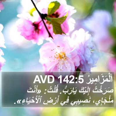 اَلْمَزَامِيرُ 142:5 AVD Bible Verse Image