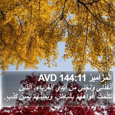 اَلْمَزَامِيرُ 144:11 AVD Bible Verse Image