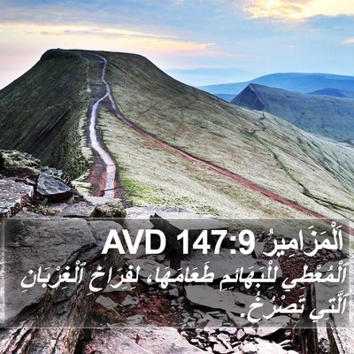 اَلْمَزَامِيرُ 147:9 AVD Bible Verse Image