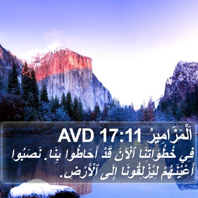 اَلْمَزَامِيرُ 17:11 AVD Bible Verse Image
