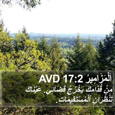 اَلْمَزَامِيرُ 17:2 AVD Bible Verse Image