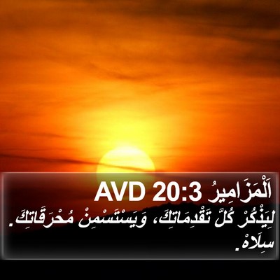 اَلْمَزَامِيرُ 20:3 AVD Bible Verse Image
