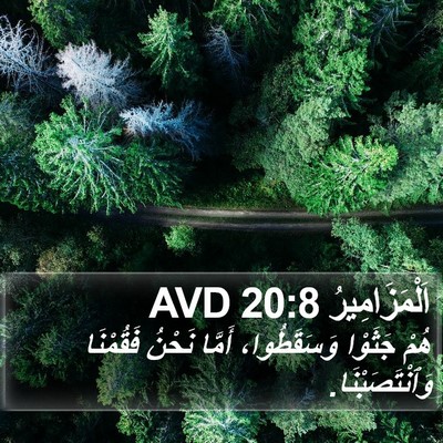 اَلْمَزَامِيرُ 20:8 AVD Bible Verse Image