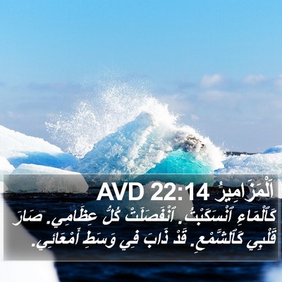 اَلْمَزَامِيرُ 22:14 AVD Bible Verse Image