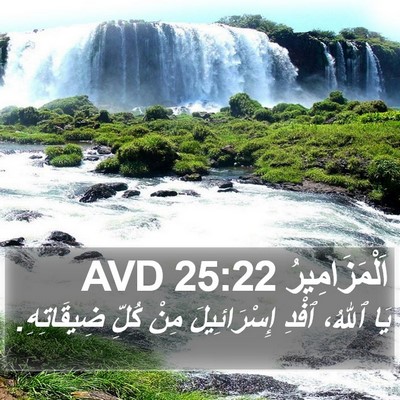 اَلْمَزَامِيرُ 25:22 AVD Bible Verse Image