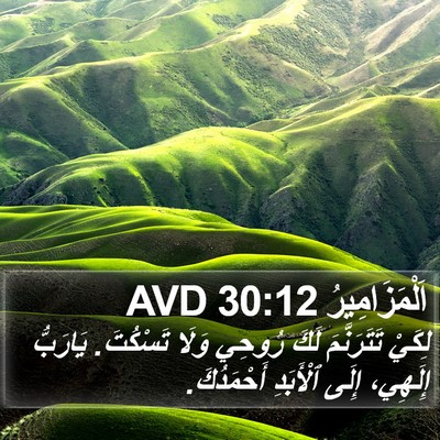 اَلْمَزَامِيرُ 30:12 AVD Bible Verse Image