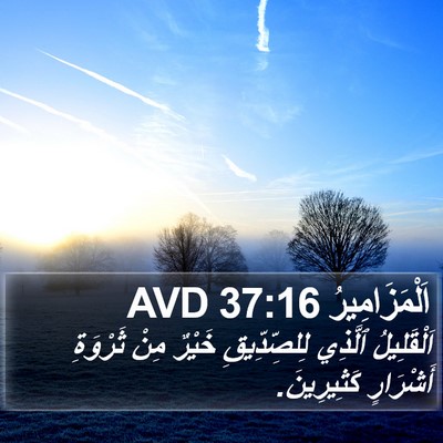 اَلْمَزَامِيرُ 37:16 AVD Bible Verse Image