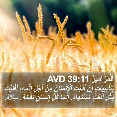 اَلْمَزَامِيرُ 39:11 AVD Bible Verse Image