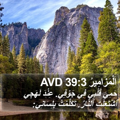 اَلْمَزَامِيرُ 39:3 AVD Bible Verse Image