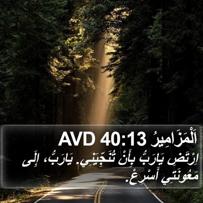 اَلْمَزَامِيرُ 40:13 AVD Bible Verse Image