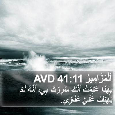 اَلْمَزَامِيرُ 41:11 AVD Bible Verse Image