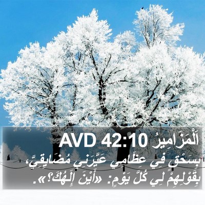 اَلْمَزَامِيرُ 42:10 AVD Bible Verse Image