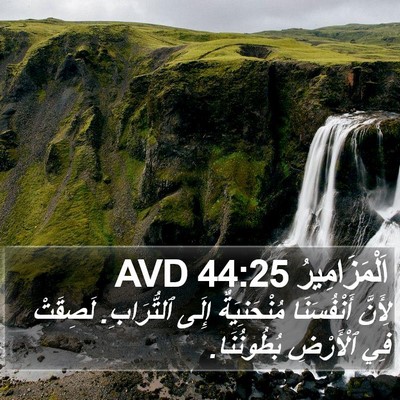 اَلْمَزَامِيرُ 44:25 AVD Bible Verse Image