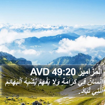 اَلْمَزَامِيرُ 49:20 AVD Bible Verse Image