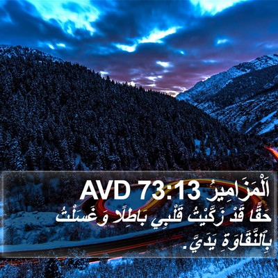 اَلْمَزَامِيرُ 73:13 AVD Bible Verse Image