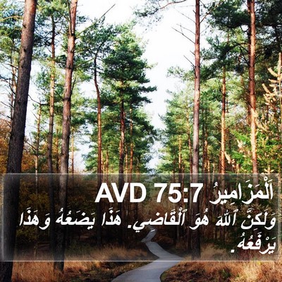 اَلْمَزَامِيرُ 75:7 AVD Bible Verse Image