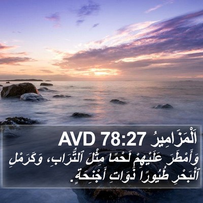اَلْمَزَامِيرُ 78:27 AVD Bible Verse Image