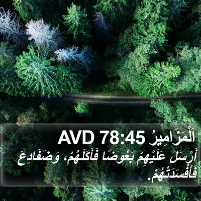 اَلْمَزَامِيرُ 78:45 AVD Bible Verse Image