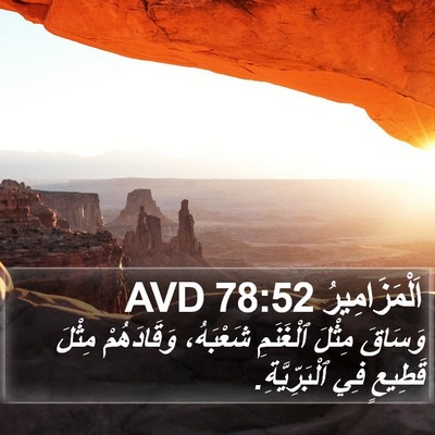 اَلْمَزَامِيرُ 78:52 AVD Bible Verse Image