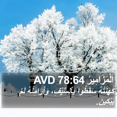 اَلْمَزَامِيرُ 78:64 AVD Bible Verse Image