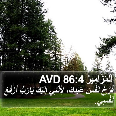 اَلْمَزَامِيرُ 86:4 AVD Bible Verse Image