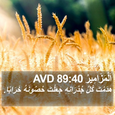 اَلْمَزَامِيرُ 89:40 AVD Bible Verse Image