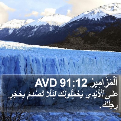 اَلْمَزَامِيرُ 91:12 AVD Bible Verse Image