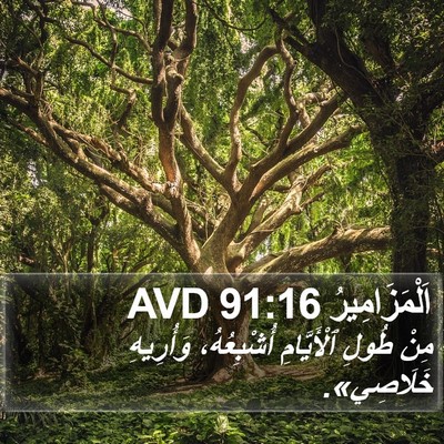 اَلْمَزَامِيرُ 91:16 AVD Bible Verse Image