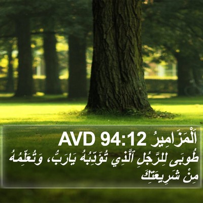 اَلْمَزَامِيرُ 94:12 AVD Bible Verse Image