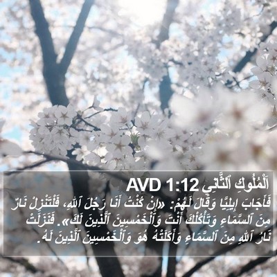 اَلْمُلُوكِ ٱلثَّانِي 1:12 AVD Bible Verse Image