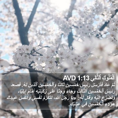 اَلْمُلُوكِ ٱلثَّانِي 1:13 AVD Bible Verse Image