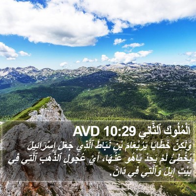 اَلْمُلُوكِ ٱلثَّانِي 10:29 AVD Bible Verse Image