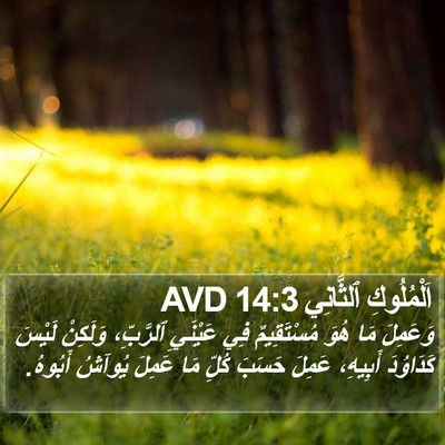اَلْمُلُوكِ ٱلثَّانِي 14:3 AVD Bible Verse Image
