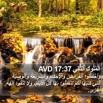 اَلْمُلُوكِ ٱلثَّانِي 17:37 AVD Bible Verse Image