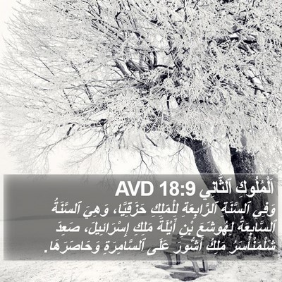 اَلْمُلُوكِ ٱلثَّانِي 18:9 AVD Bible Verse Image