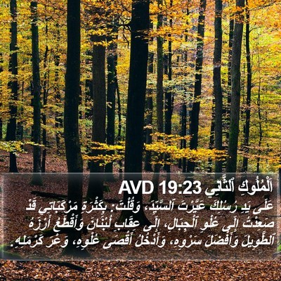 اَلْمُلُوكِ ٱلثَّانِي 19:23 AVD Bible Verse Image
