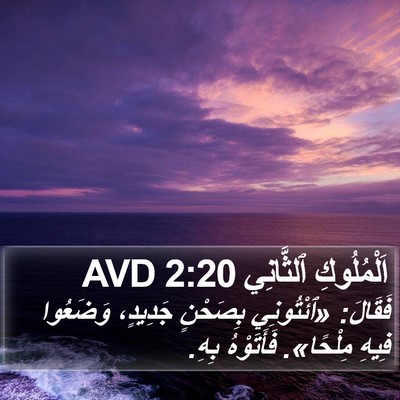 اَلْمُلُوكِ ٱلثَّانِي 2:20 AVD Bible Verse Image